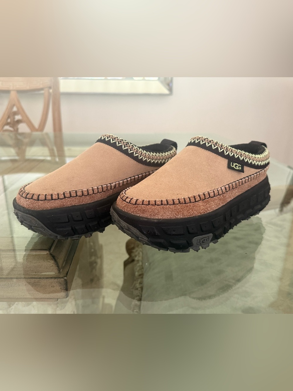 UGG VENTURE DAYS Clog Mule Sand/Black size 7 🤎🖤 - Picture 5 of 11